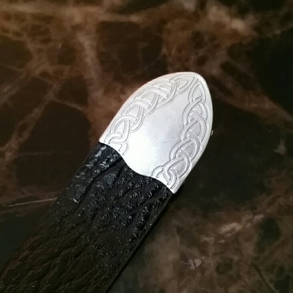 ONE LEFT! Double Buckle Belt Celtic Design - Picture 8 of 8